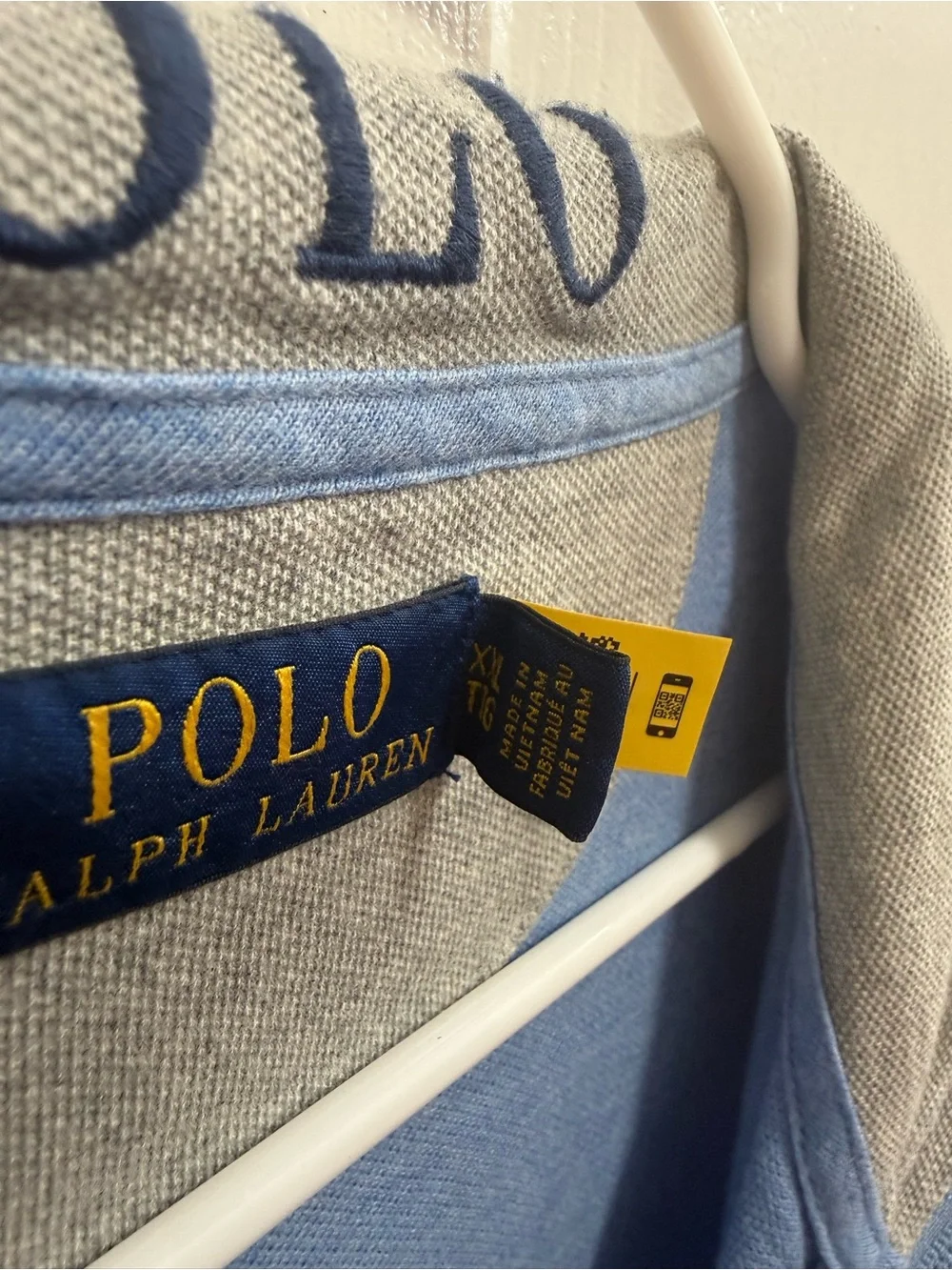 Polo Ralph Lauren Light Blue 1/4 Zip Pullover, Size XXL